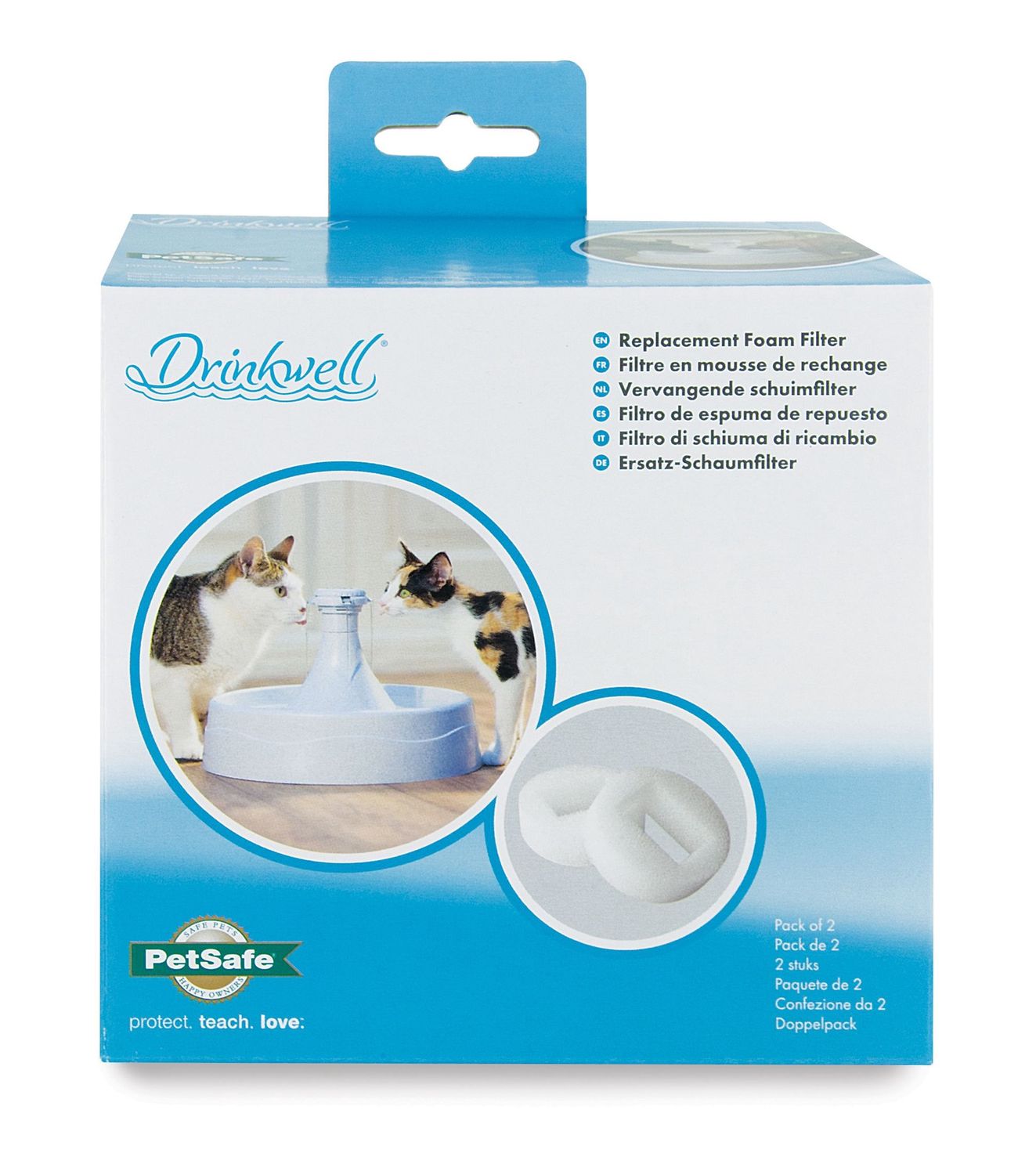 Petsafe Pre-filtre En Mousse Pour Fontaine Drinkwell 360 Degres Plastique Pqt 2 Petsafe Pre-filtre En Mousse Pour Fontaine Drinkwell 360 Degres Plastique Pqt 2