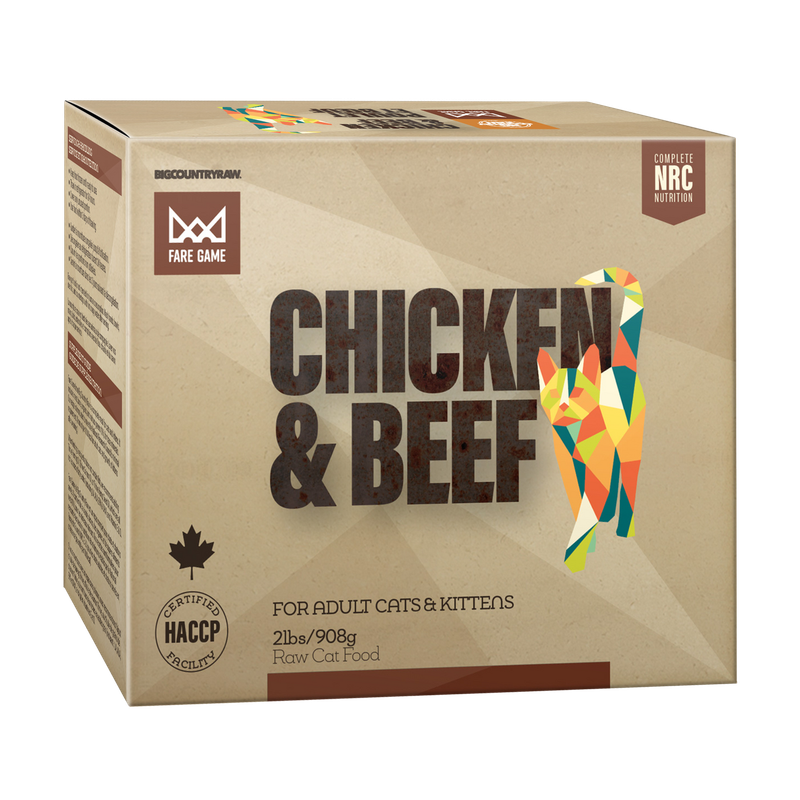 Big country raw- Fare Game/ chicken &amp; beef 2lb