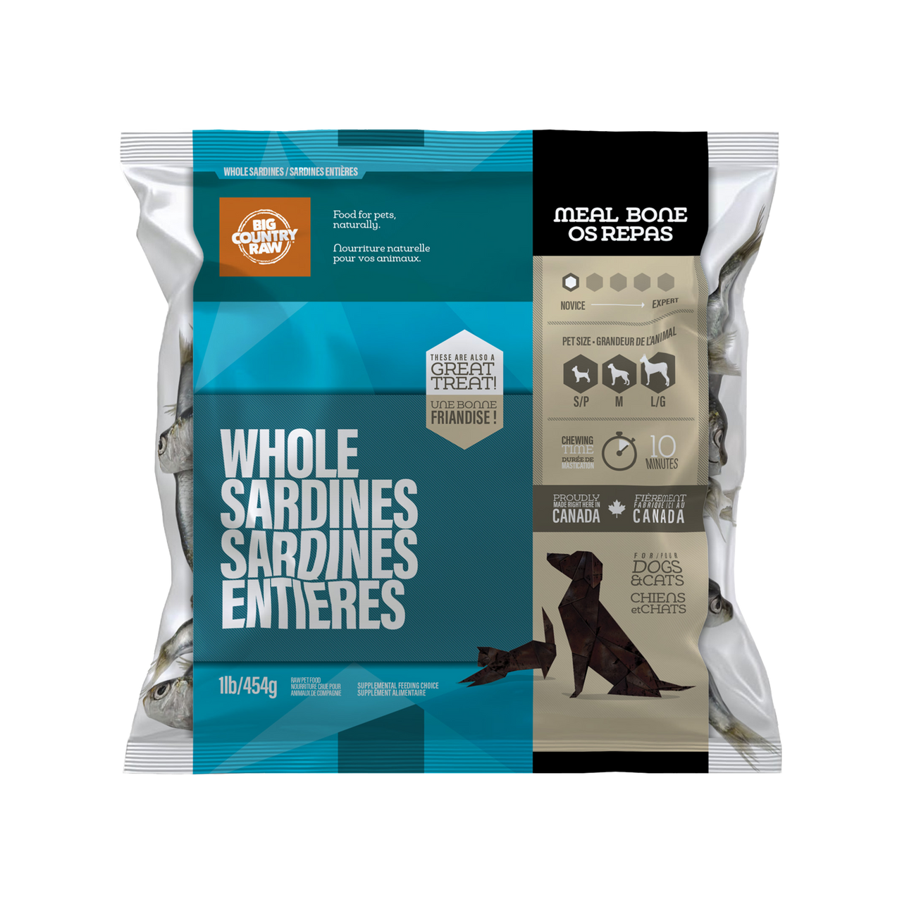 Big Country Raw - Sardines - 1 lb