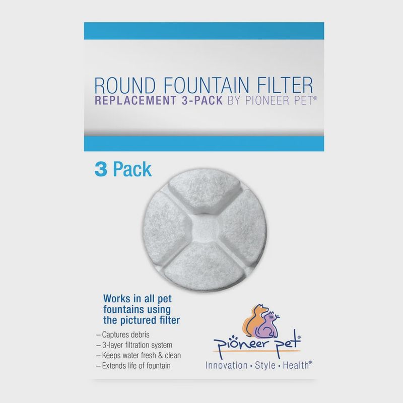 Pioneer Pet - Filtres ronds de rechange pour fontaine  PQ3