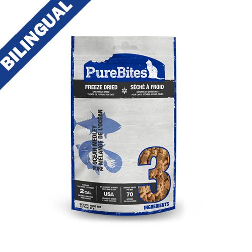 Pure Bites- Gâterie pour chat mélange de l&#39;océan 22gr