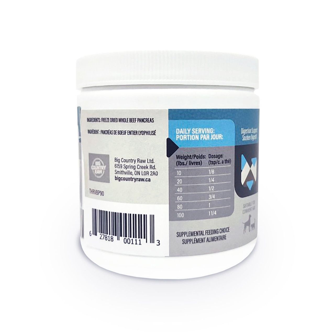 THRIVE-  Pancréas de boeuf - 90 g