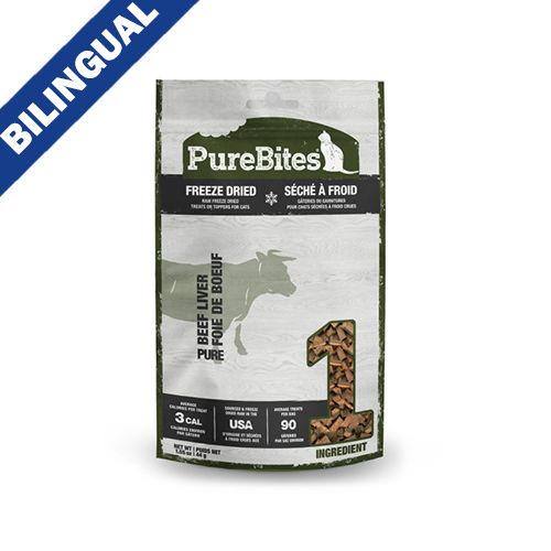 Pure Bites-Gâterie pour chat au foie de boeuf 44gr