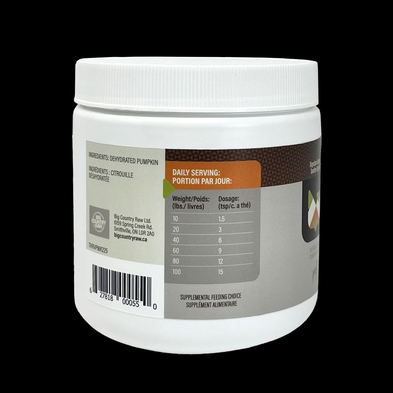 THRIVE- Poudre de Citrouille  225 g