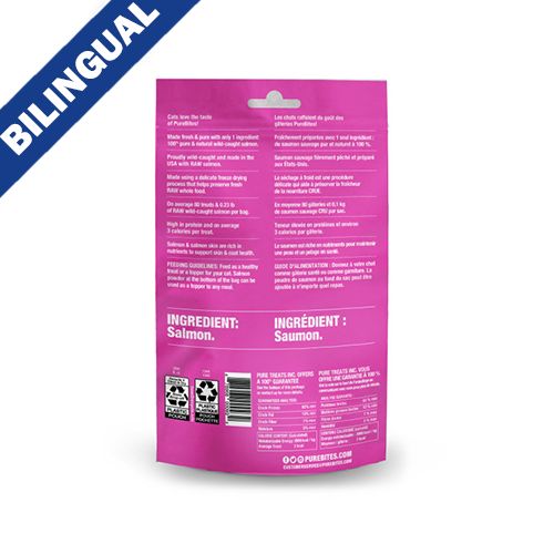 Pure Bites-Gâterie pour chat au saumon 26gr