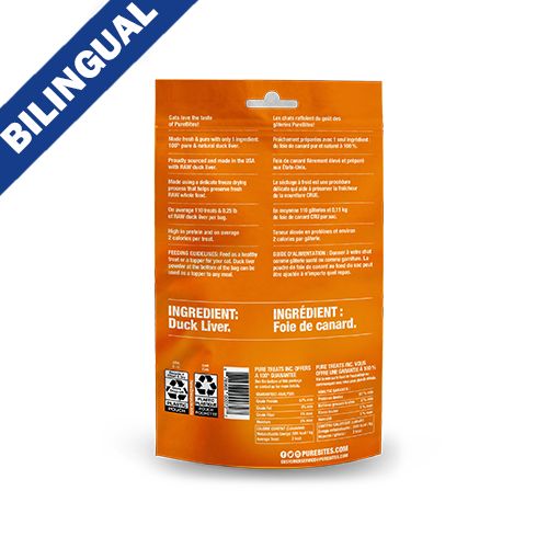 Pure Bites- Gâterie pour chat au canard 30gr