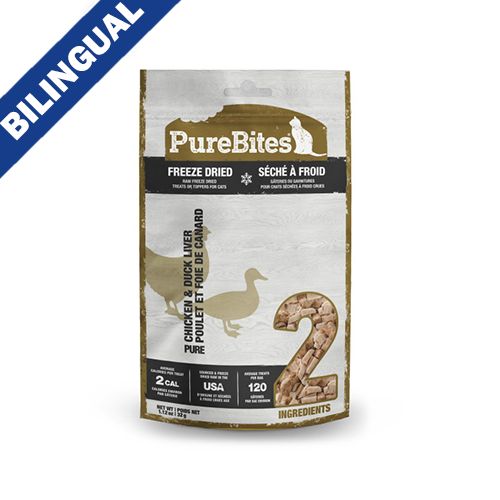Pure Bites- Gâterie pour chat au canard et à la dinde 32gr