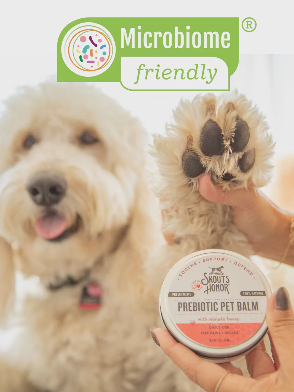 Skouts Honor- baume hydratant et protecteur avec probiotique pour chien