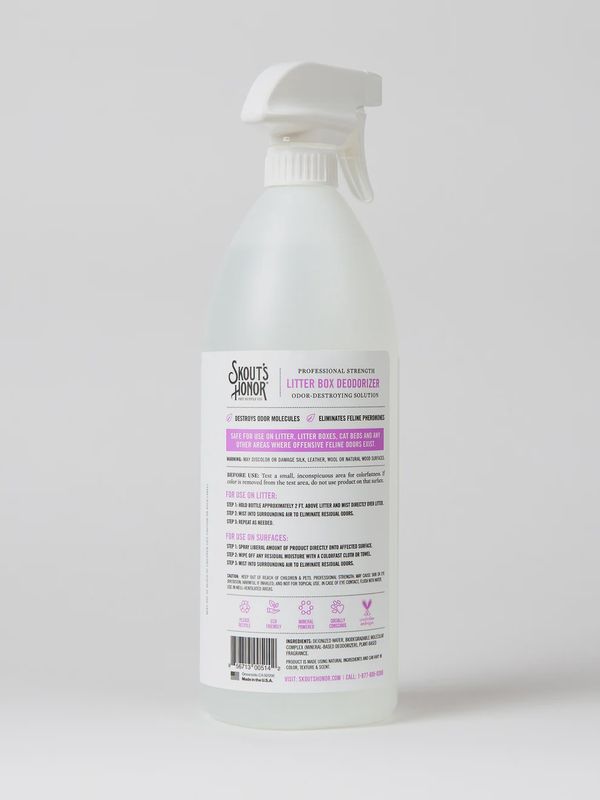 Skouts Honor- Nettoyant a bac a litère &amp; éliminateur  35oz