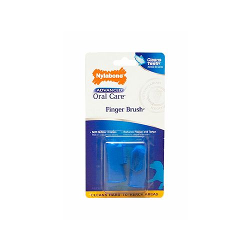 Nylabone- Brosse a dent doight flexible paquet de 2