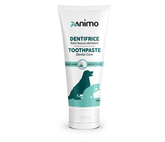 Zanimo- Dentifrice, Soin Bucco-dentaire - Saveur De Poulet, Pour Chien Et Chat 115g