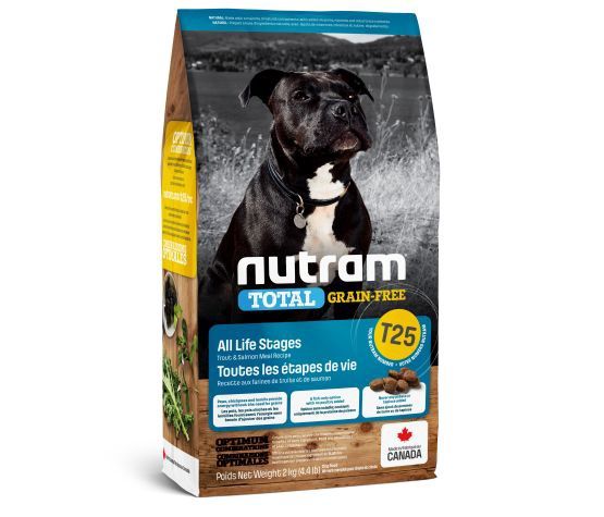 Nutram- Total (t25) Chien Sans Grains Saumon Et Truite 25lbs, format: 25lbs