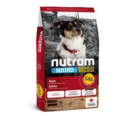 Nutram- Sound (S46) ,Porc , farine de porc et orge