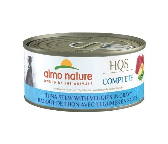 Almo Nature - Hqs Complete Dog - Tuna Stew with Vegetables in Sauce, 156g Can
