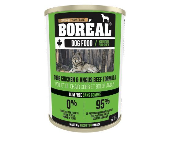 Boréal - Canned Dog Food, Cobb Chicken &amp; Angus Beef 369g