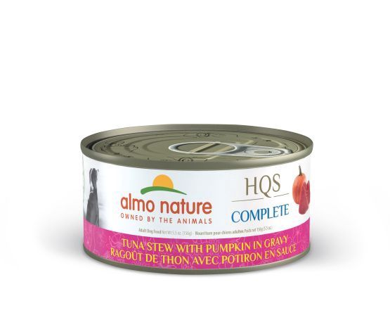 Almo Nature - Hqs Complete Dog - Tuna Stew with Pumpkin in Gravy, 156g can