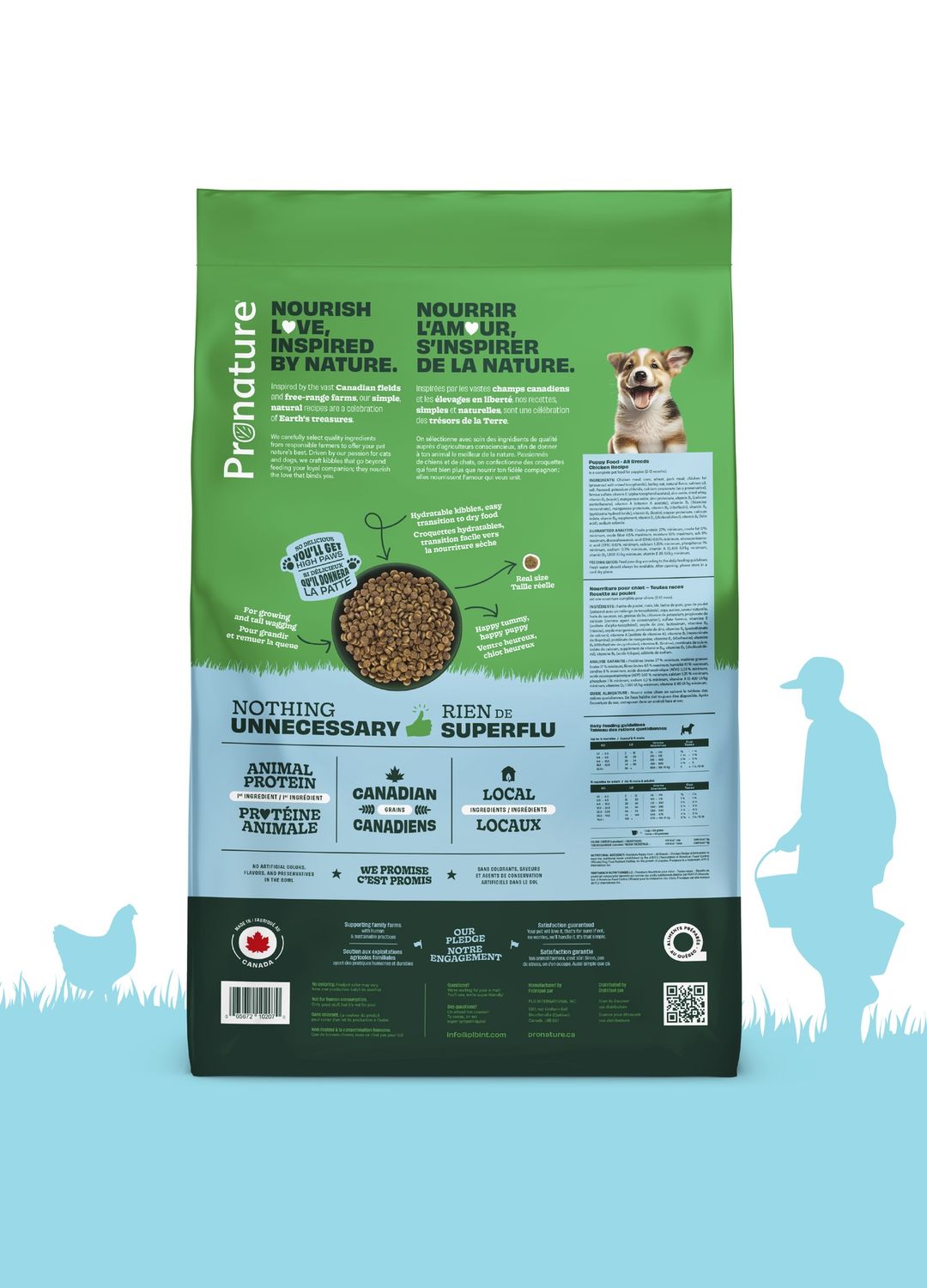 Pronature Original- Nourriture Pour Chiot, Toutes Races - Poulet Avec Avoine