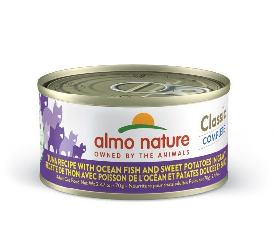 Almo - Classic Complete Cat Food - Tuna with Ocean Fish and Sweet Potatoes in Gravy 70g