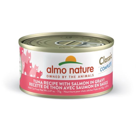 Almo - Classic Complete Cat Food - Tuna with Salmon in Gravy 70g
