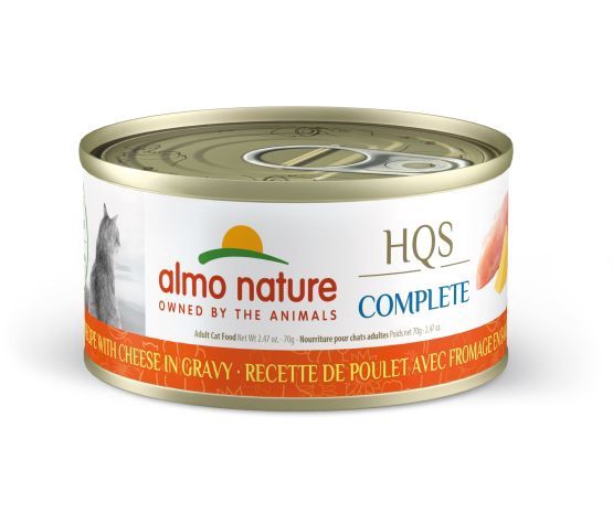 Almo Nature - Hqs Complete Cat Food - Chicken and Cheese in Gravy