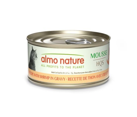 Almo Nature - HQS Natural Cat Food - Tuna and Shrimp Recipe in Sauce 70g