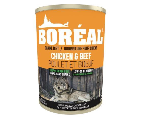 Boréal - Grain-Free Chicken &amp; Beef Dog Food Can 690gr