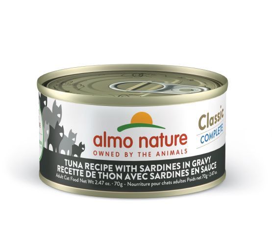 Almo - Classic Complete Cat Food - Tuna with Sardines in Sauce 70g