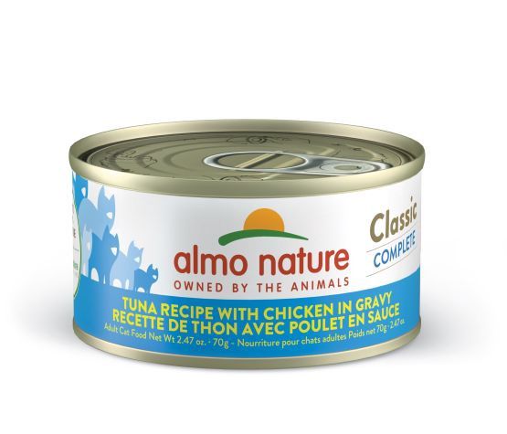 Almo - Classic Complete Cat Food - Tuna with Chicken in Gravy 70g