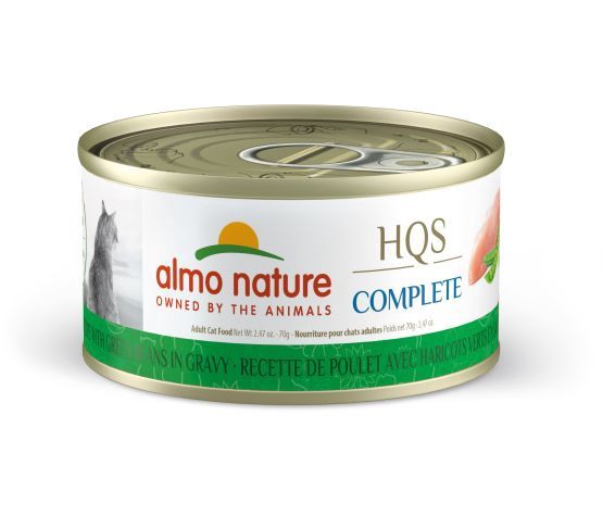 Almo Nature - Hqs Complete Cat - Chicken and Green Beans in Sauce 70g
