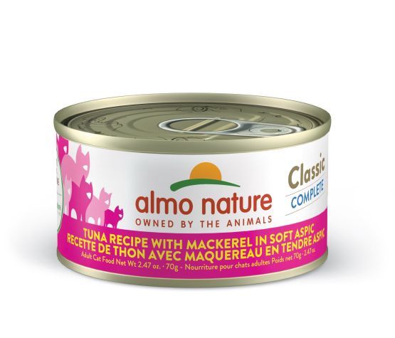 Almo - Classic Complete Cat Food - Tuna with Mackerel in Tender Aspic 70g