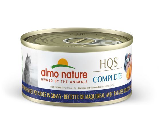 Almo Nature - Hqs Complete Cat - Mackerel and Sweet Potato in Gravy, format: 70gr