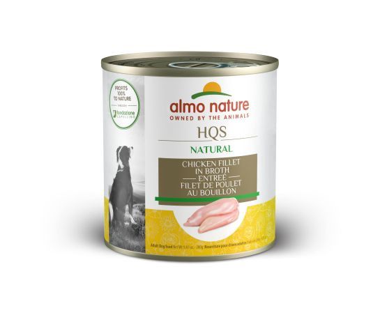 Almo Nature - Hqs Natural Dog - Entrée, Chicken Fillet, 280g can
