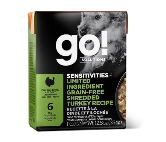 Go! - Dog Tetra Pak Sensitivities Grain-Free Minced Turkey 12.5oz