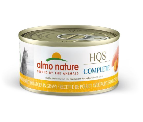 Almo Nature - Hqs Complete Cat - Chicken and Sweet Potato in Gravy 70g