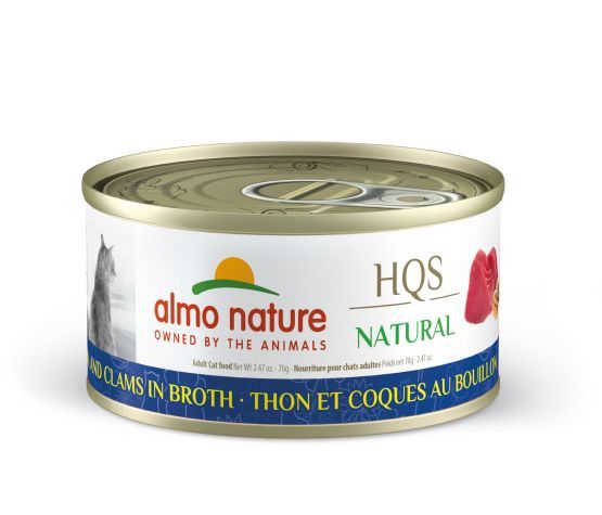 Almo Nature - Hqs Natural Cat Food - Tuna and Clams in Broth 70g