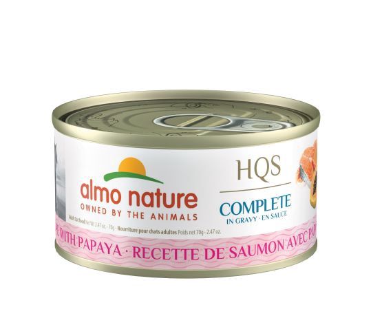Almo Nature - HQS Complete Cat Food - Salmon and Papaya in Gravy 70g