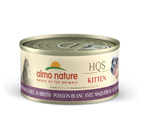 Almo Nature - Hqs Natural Kitten - White Fish with Mackerel in Broth 70g