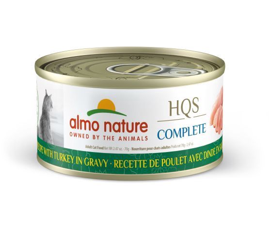 Almo Nature - Hqs Complete Cat - Chicken And Turkey In Gravy 70g
