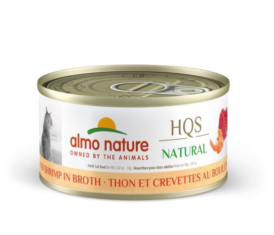 Almo Nature - Hqs Natural Cat Food - Tuna and Shrimp in Broth 70g