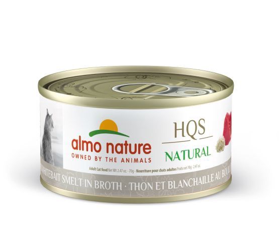 Almo Nature - HQS Natural Cat Food - Tuna and Whitebait in Broth 70g