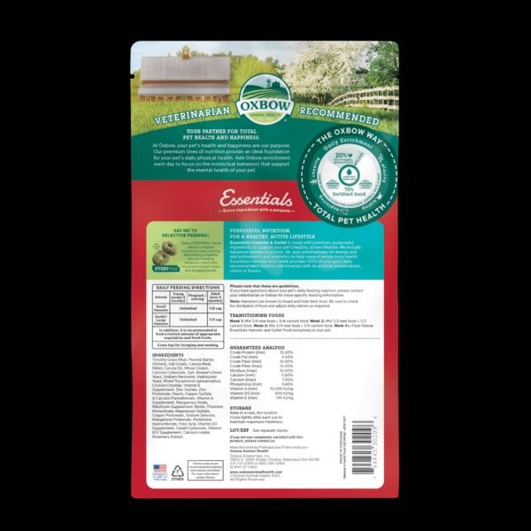 Oxbow Essentials - Nourriture Pour Hamster &amp; Gerbille 1lbs
