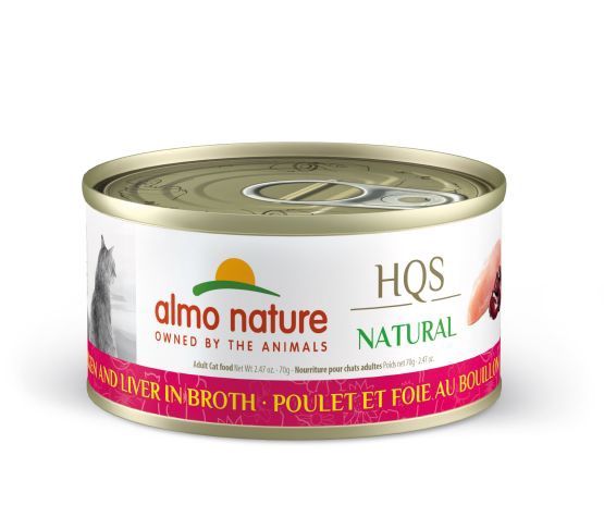Almo Nature - HQS Natural Cat Food - Chicken and Liver in Broth 70g
