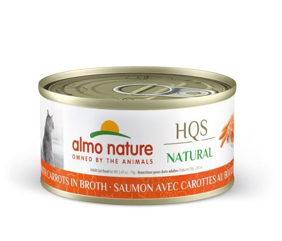 Almo Nature - HQS Natural Cat Food - Salmon and Carrots in Broth 70g