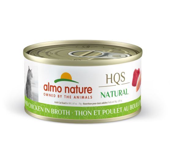 Almo Nature - Hqs Natural Cat Food - Tuna and Chicken in Broth 70g