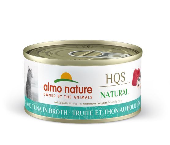 Almo Nature - Hqs Natural Cat - Trout and Tuna in Broth 70g