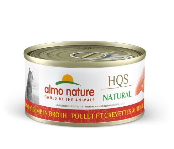 Almo Nature - Hqs Natural Cat - Chicken and Shrimp in Broth 70g
