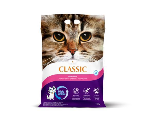 Intersand - Classic Clumping Litter 14 Kg, odeur: poudre de bébé