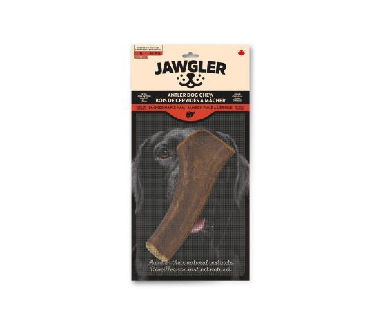 Jawgler - Whole Antler Chews, Maple Smoked Ham Flavor