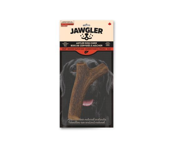 Jawgler - Whole Antler Chews, Maple Smoked Ham Flavor