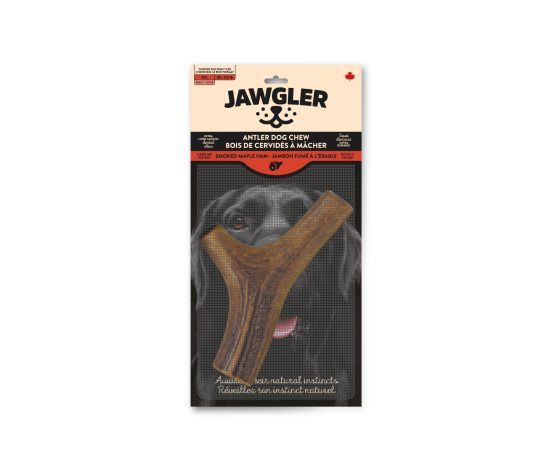 Jawgler - Whole Antler Chews, Maple Smoked Ham Flavor